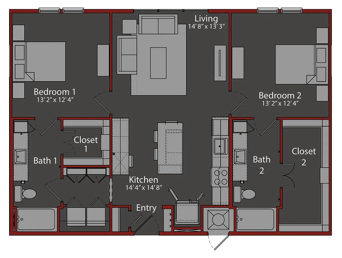 Floor plan B2