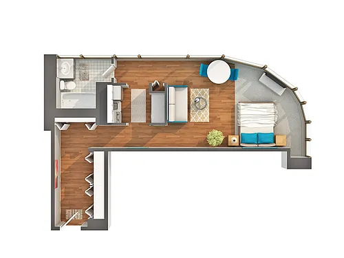 Floor plan 11B Studio