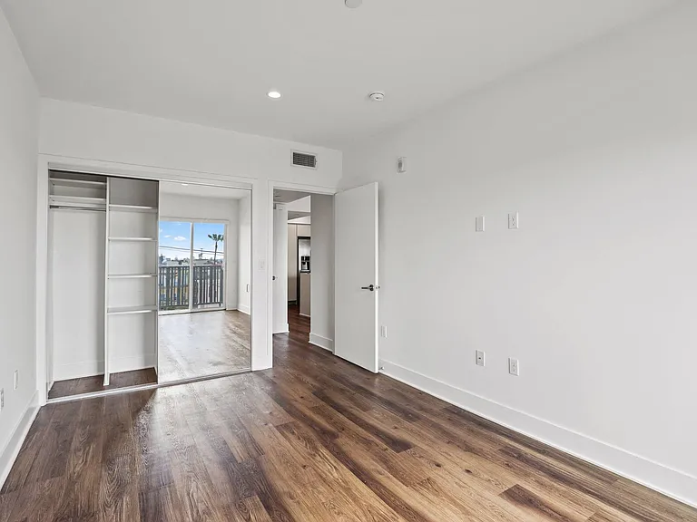Large-Size Bedroom with Closet with Shelving