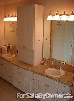 master bath granite & custom cabinets