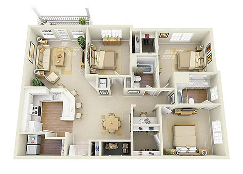 Floor plan The Cambridge