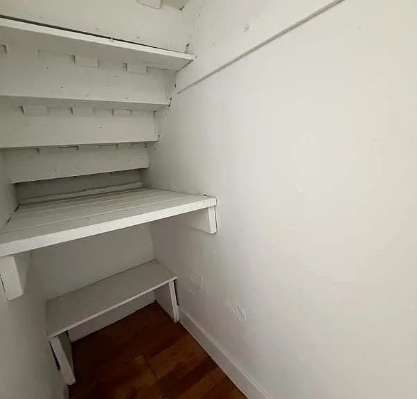 Inside living room closet