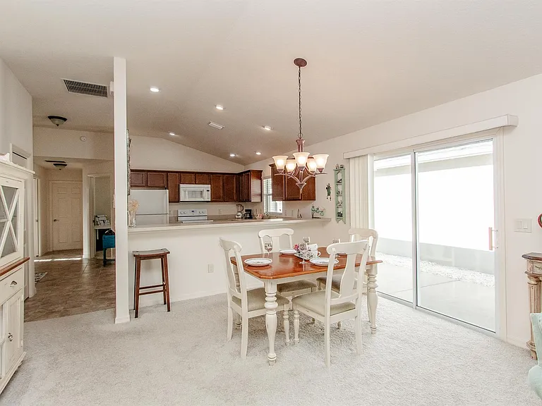 Dining room from living room