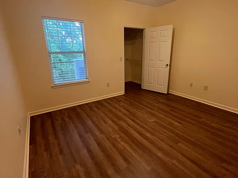 Primary bedroom with walk-in closet