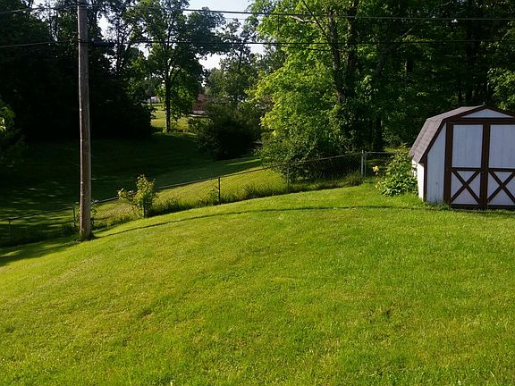 view from deck and shed