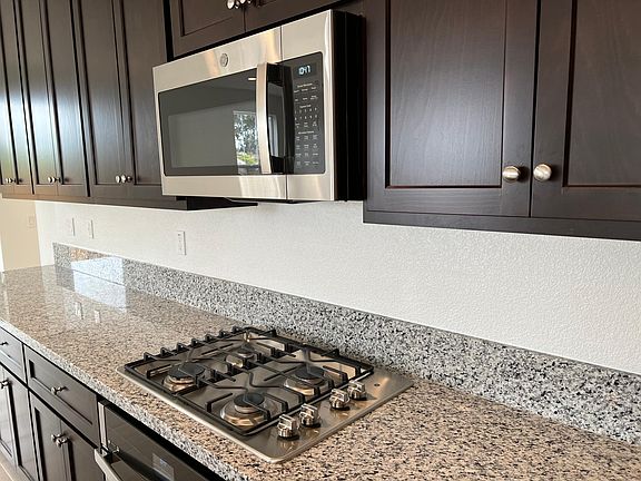 Microwave and gas stove