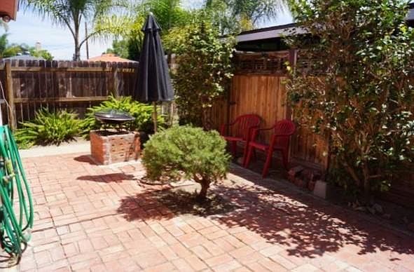 Patio outside the kitchen door