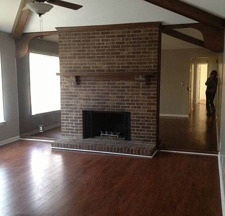 Living Room with Fireplace &am