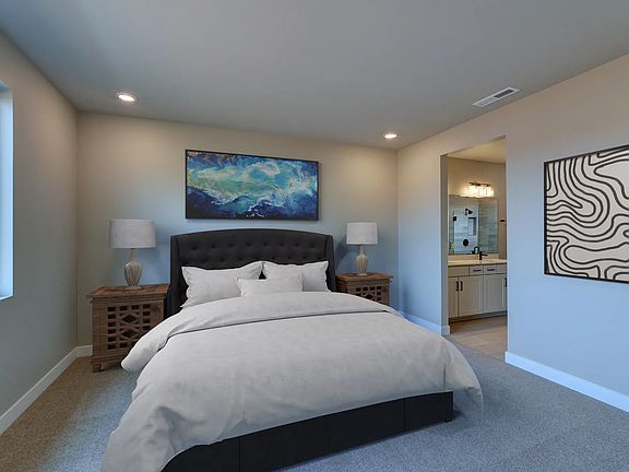 Virtually Rendered Primary Bedroom