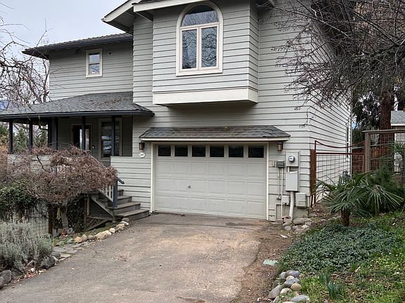 Front of the home with full two car garage