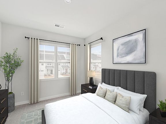 Secondary bedroom provides room for family and guests