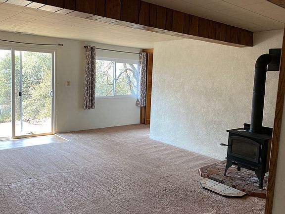 Entrance to residence. Bedroom entrance is to left of stove.