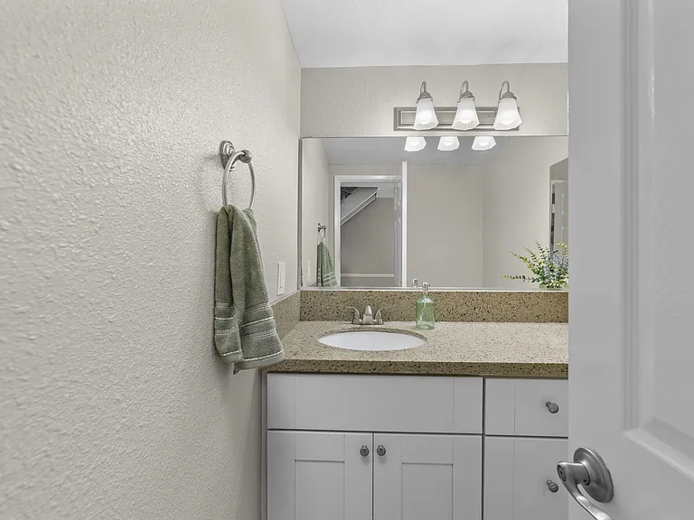 Bathroom at Olive Tree Townhomes in Costa Mesa, CA