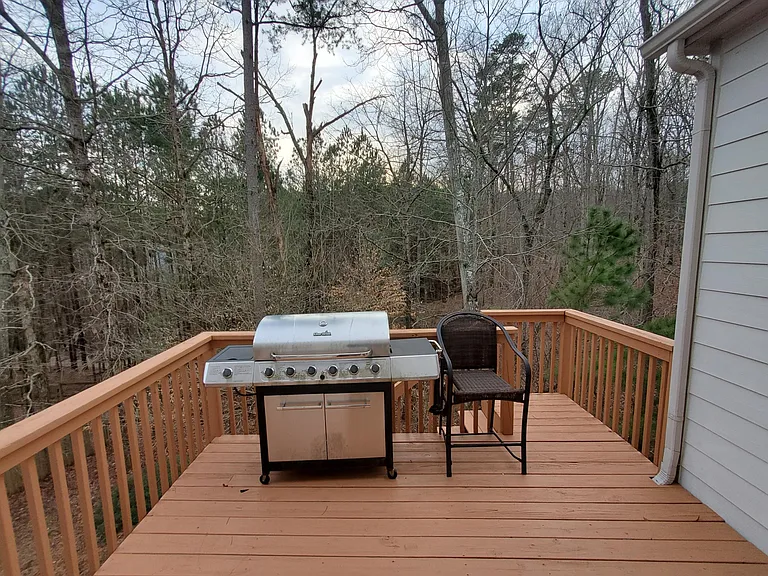 Deck in the Backyard
