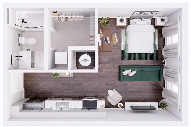 Floor plan Midpoint East-0A