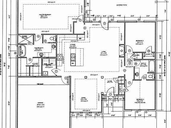 ONE STORY, SPLIT PLAN WITH OPEN DESIGN FEATURES 3 BEDROOMS INCLUDING A HUGE MASTER SUITE, ISLAND KITCHEN AND SPACIOUS COVERED PATIO.