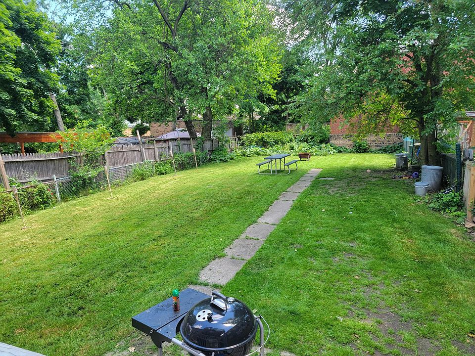 Fenced in back yard