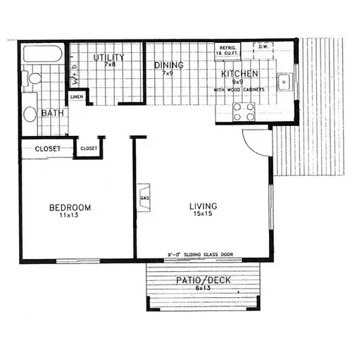 Floor plan One Bedroom