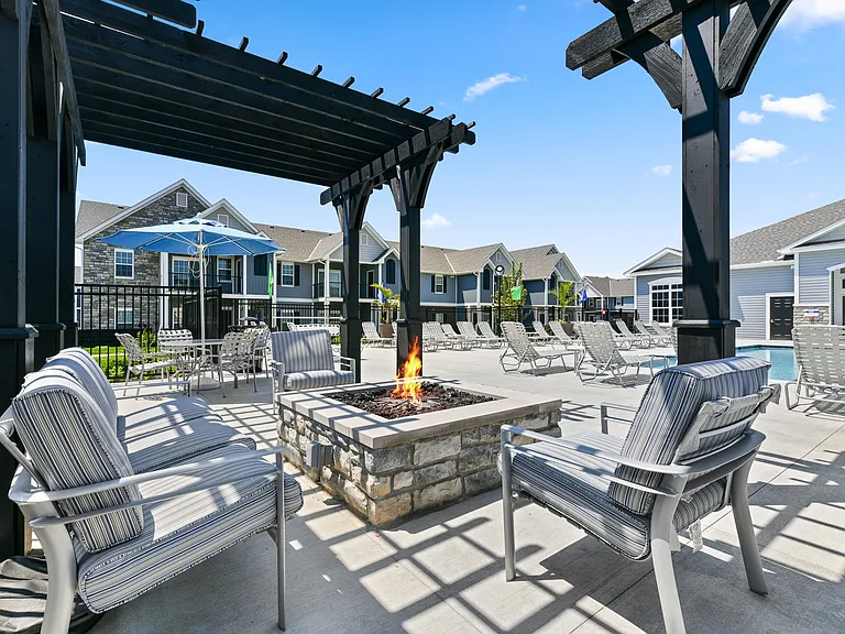 Stay warn and cozy up to our firepit!