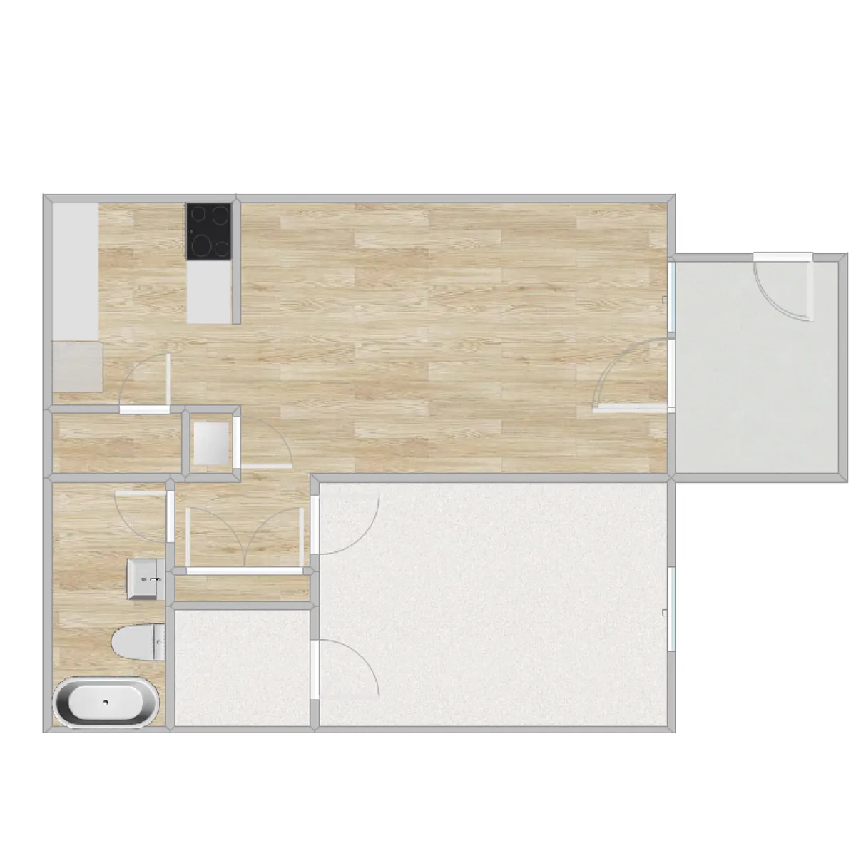Floor plan 1DLX