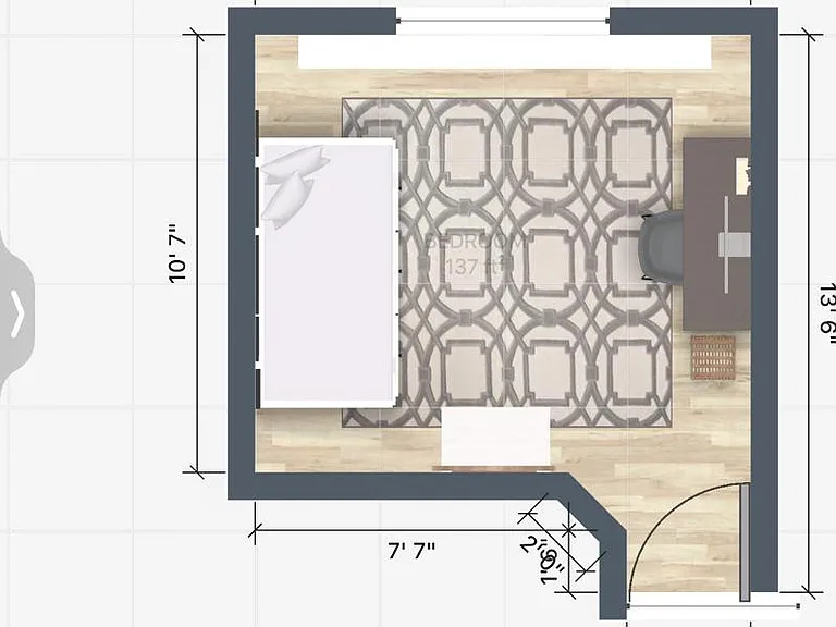 Secondary Office/Hobby/Guest Room floor plan