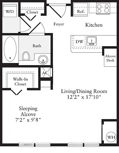 Floor plan Studio D