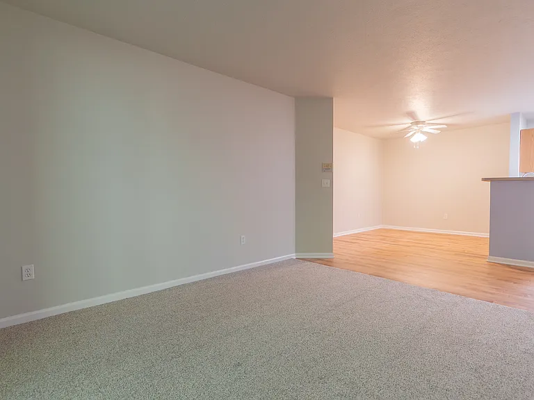 Living room view of dining area