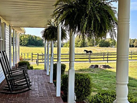Wraparound front porch