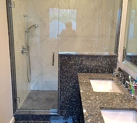 Master bath granite top & fl