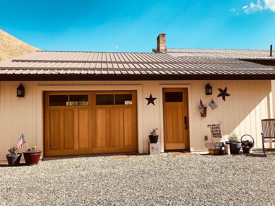 Front door & garage