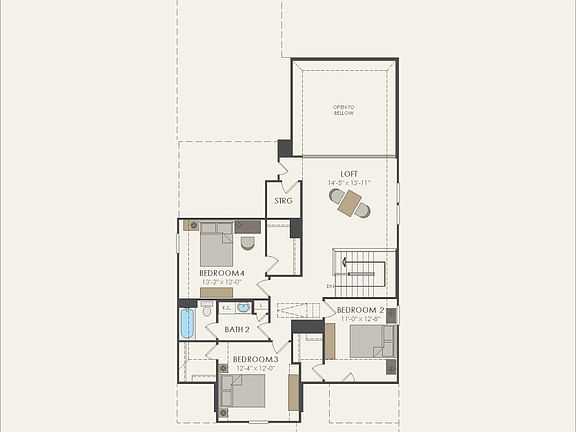 Second Floor 4 br 2.5 ba