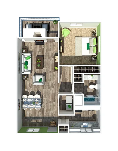Floor plan 1 Bedroom