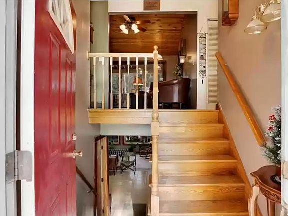 Only the 2nd floor is accessible to tenants.