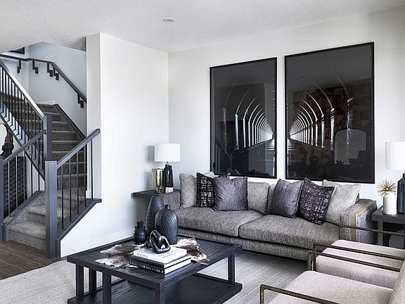 A photo of the living room in the Wicklow show home by Brookfield Residential