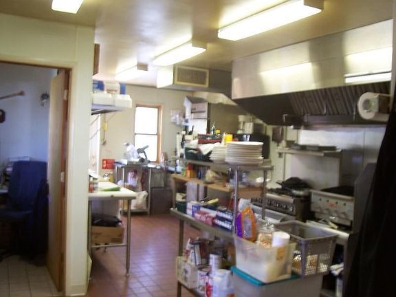 Restaurant kitchen area