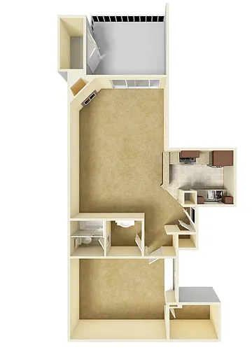 Floor plan 1x1c-P