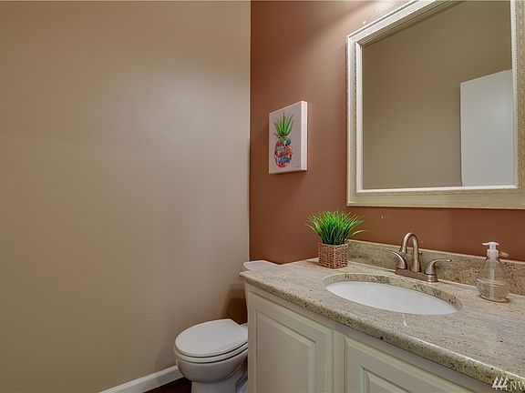 Nicely updated powder room on the main floor. 