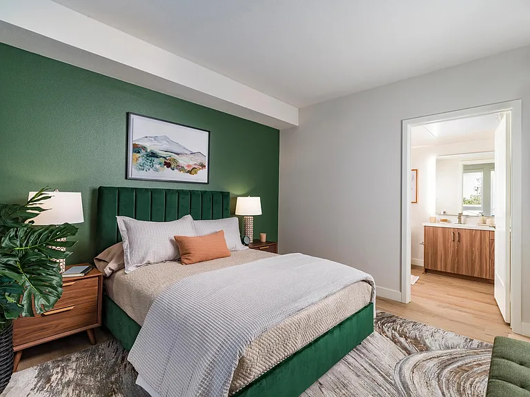 Discover the ultimate in bedroom bliss at Modera Pomona. Our thoughtfully designed spaces offer modern elegance and a serene atmosphere, making it easy to unwind and recharge. Embrace California living with a bedroom that feels like a true sanctuary.