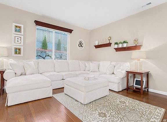 Your great room could look like this. Picture was previous staged