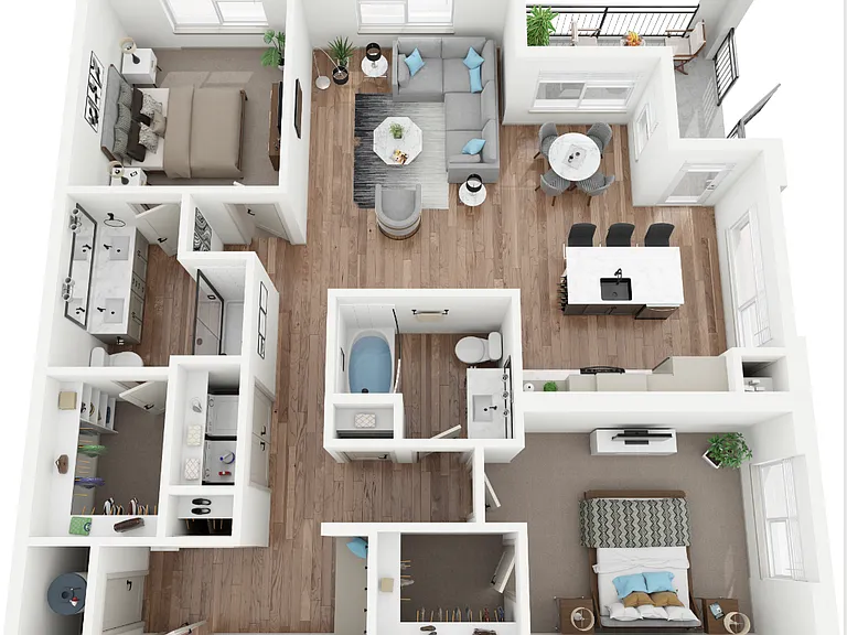 B6 floor plan The Easley
