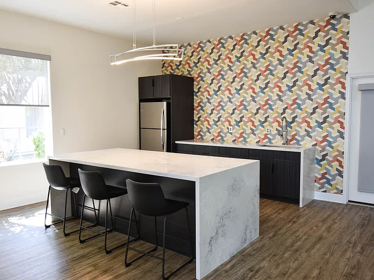 Clubhouse Dining Area with Large Island Countertop