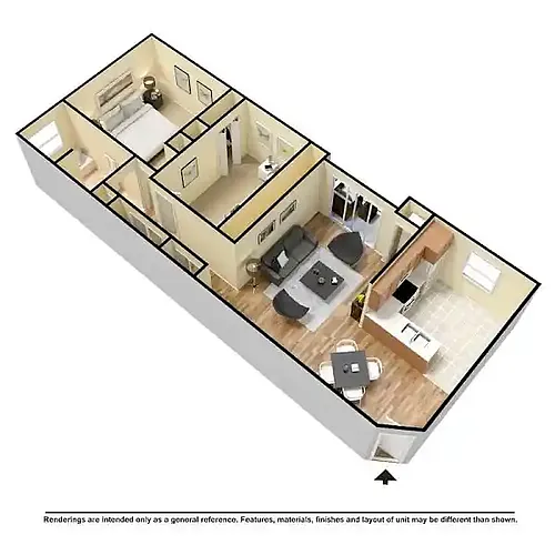Floor plan 2 Bedrooms