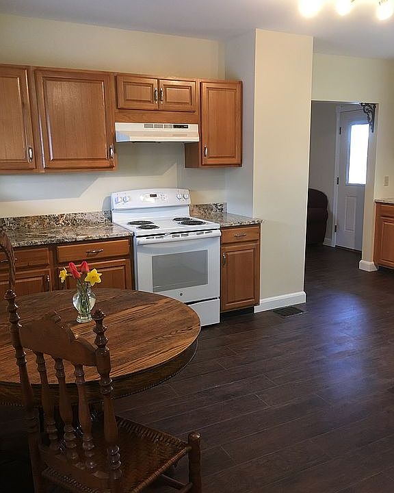 The 3-bedroom unit's kitchen