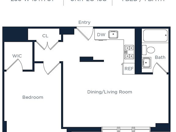 2nd image of 250 W 19th St APT 2G