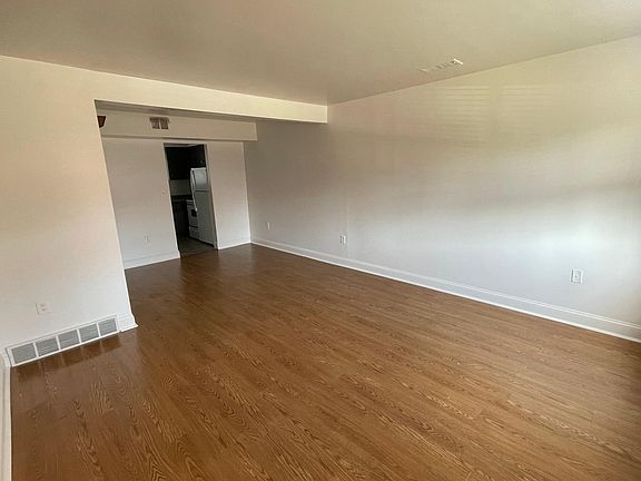 Living room into kitchen.