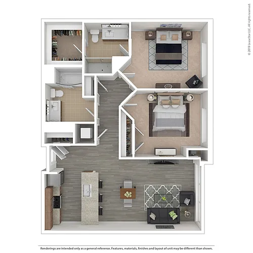 Floor plan C05.1 - 2 bed/2 bath