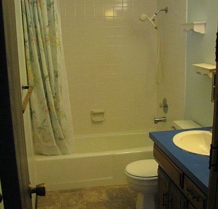 New floor in bathroom