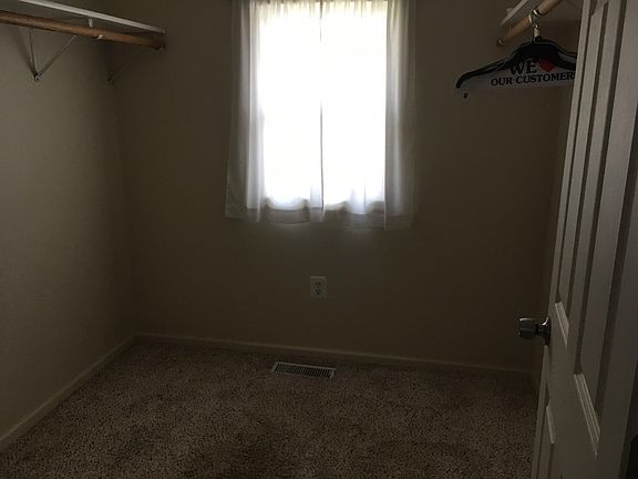 Walk-in closet in first bedroom
