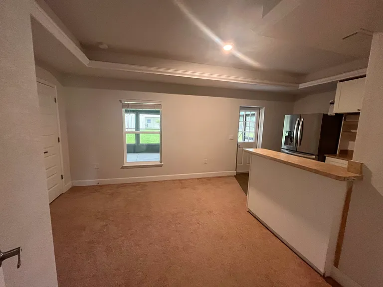 Mother In-law suite with full fridge and separate entry way