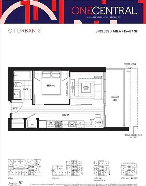 1 bed, 427 sqft, $1,700 — Photo 2